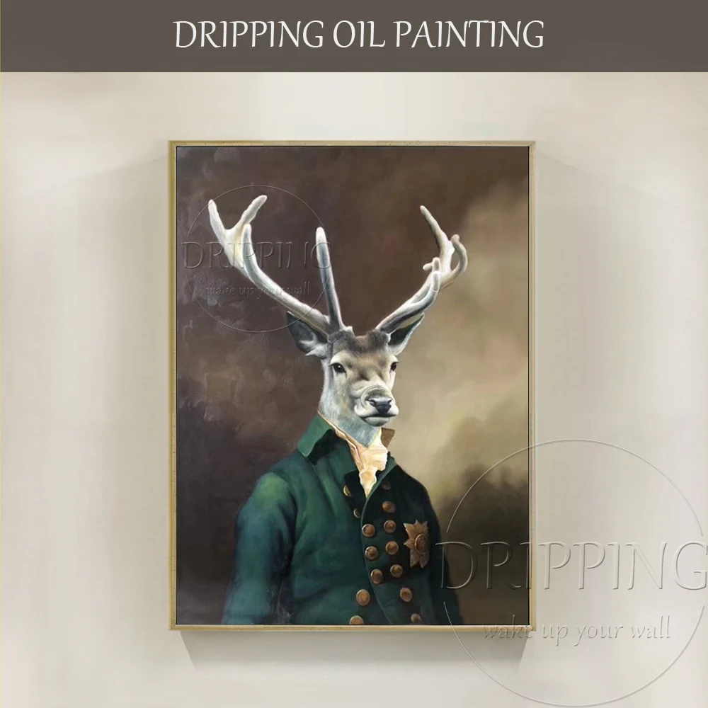 Excellent Artist Pure Hand-painted High Quality Realist Deer Oil Painting on Canvas Beautiful Deer Oil Painting for Wall Decor
Excellent Artist Pure Hand-painted High Quality Realist Deer Oil Painting on Canvas Beautiful Deer Oil Painting for Wall Decor