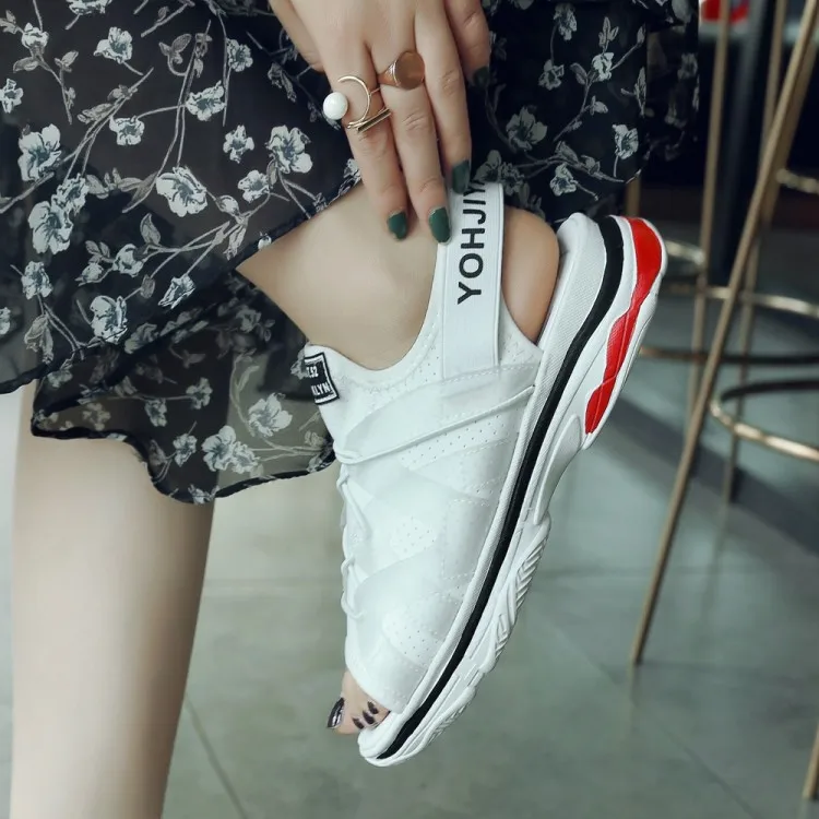 Big Size 11 12 13 14 High heels sandals women shoes woman summer ladies Muffin Thick Bottom Sports Windfish Mouth Sandals
Big Size 11 12 13 14 High heels sandals women shoes woman summer ladies Muffin Thick Bottom Sports Windfish Mouth Sandals