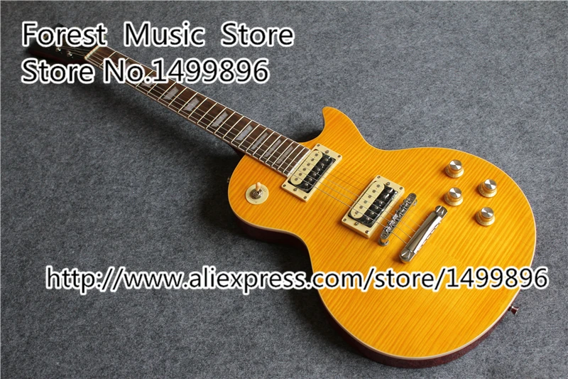 Hot Selling Slash LP Electric Guitars Tiger Flame Top Guitar Body & Kits Custom Available
Hot Selling Slash LP Electric Guitars Tiger Flame Top Guitar Body & Kits Custom Available