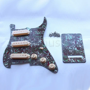 Electric Guitar Pickguard Back Plate Tremolo Cover SSS Scratch Plate For Guitar Parts Replacement 3Ply Material Pearl
Electric Guitar Pickguard Back Plate Tremolo Cover SSS Scratch Plate For Guitar Parts Replacement 3Ply Material Pearl