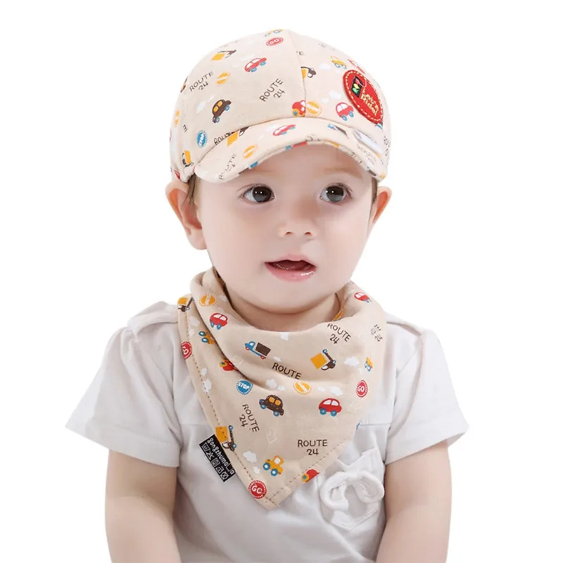 New 2PCS Baby Hat Toddler Unisex Boys Girls Cartoon Print Hat + Bibs Set Infant Pinafore Bib baby accessories casquette enfant
New 2PCS Baby Hat Toddler Unisex Boys Girls Cartoon Print Hat + Bibs Set Infant Pinafore Bib baby accessories casquette enfant