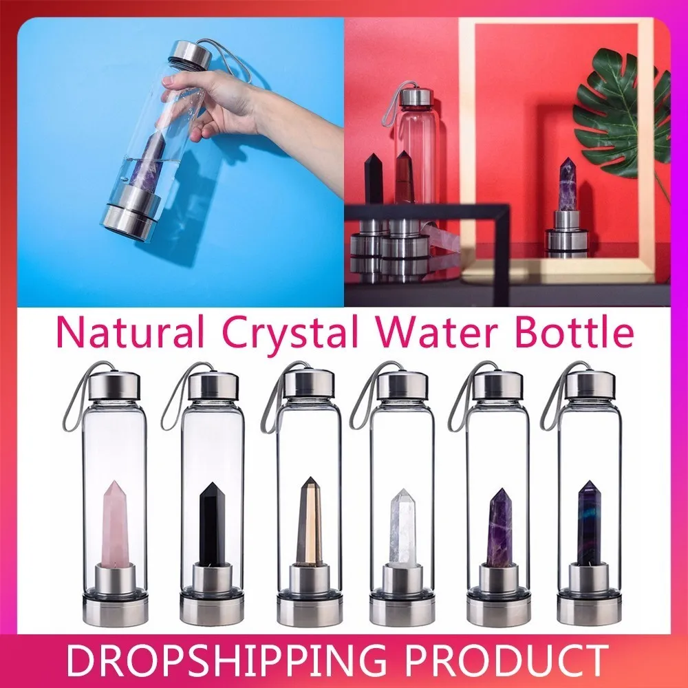 2019 Hot Sale Drop Shipping Natural Crystal Point Healing Obelisk Wand Elixir Quartz Crystal Water Bottle Tools With Cup Bag
2019 Hot Sale Drop Shipping Natural Crystal Point Healing Obelisk Wand Elixir Quartz Crystal Water Bottle Tools With Cup Bag