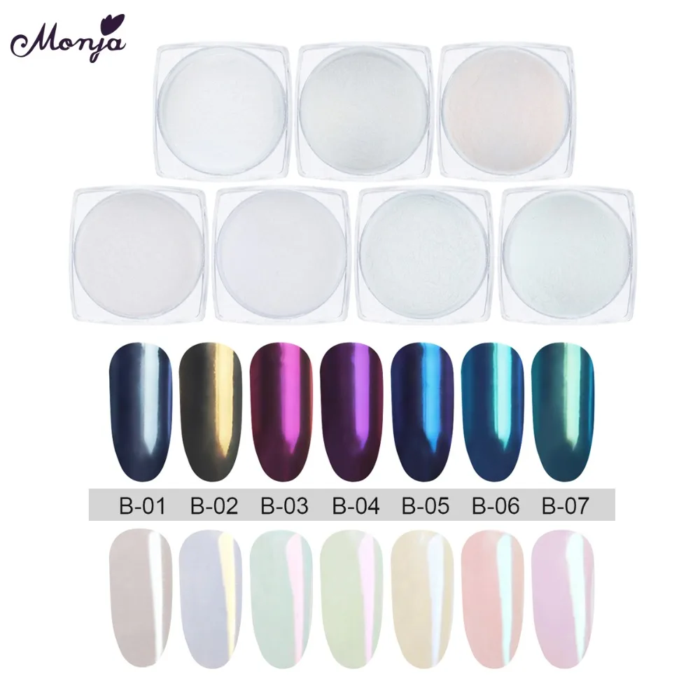 Monja 1g Nail Art Glitter Chrome Colorful Pigment Magic Mirror Effect Powder Decoration Manicure Tool
Monja 1g Nail Art Glitter Chrome Colorful Pigment Magic Mirror Effect Powder Decoration Manicure Tool