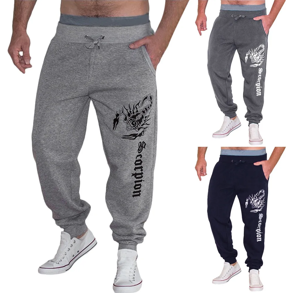 2019 NEW Men's Casual Stylish and fashion design Autumn Winter Cotton Print Hip Hop Sports Trousers Joggers Pants 3.22 | Мужская