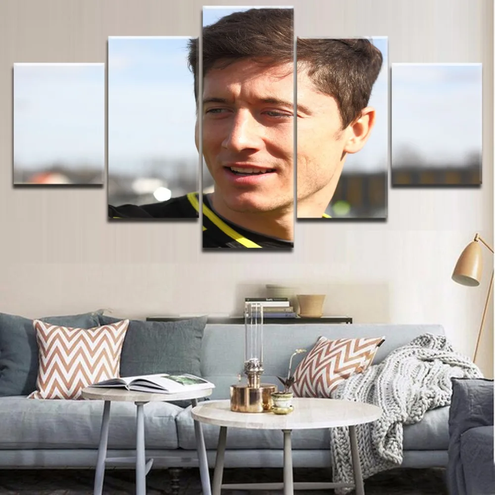5 Pieces HD Print Painting Soccer Sports Robert Lewandowski Modular For Modern Decorative Bedroom Living Room Home Wall Art
5 Pieces HD Print Painting Soccer Sports Robert Lewandowski Modular For Modern Decorative Bedroom Living Room Home Wall Art