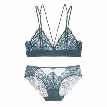 Wire free comfortable ultra-thin cup female underwear sets floral lace embroidery bra set transparent women sexy lingerie
Wire free comfortable ultra-thin cup female underwear sets floral lace embroidery bra set transparent women sexy lingerie