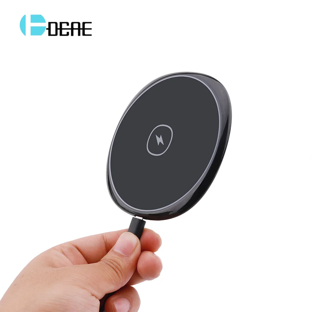

DCAE 10W Qi Wireless Charger For iPhone XS Max XR X 8 Plus Fast Wireless Charging Pad For Samsung S9 S8 Plus S7 S6 edge Note 9 8