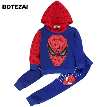 2019 Summer Spiderman Baby Boys Clothing Sets Sport suit Christmas boys Clothes Autumn Winter spider man cosplay clothes
2019 Summer Spiderman Baby Boys Clothing Sets Sport suit Christmas boys Clothes Autumn Winter spider man cosplay clothes