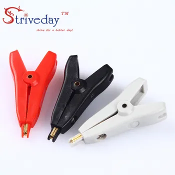 5pcs NEW Plated copper alligator clip test clip LCR positive and negative poles of a low resistance flat folder long 52mm
5pcs NEW Plated copper alligator clip test clip LCR positive and negative poles of a low resistance flat folder long 52mm