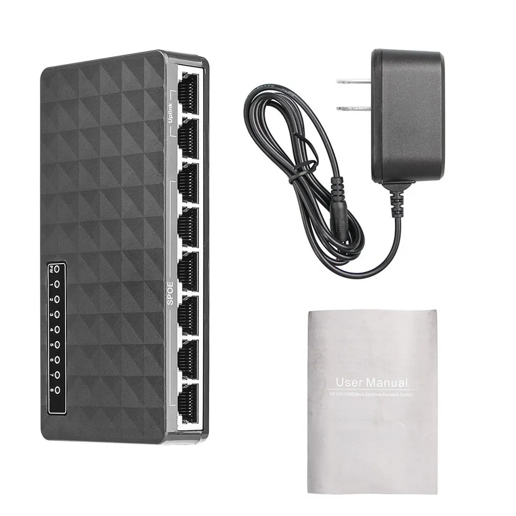 Practical 10/100 Mbps 8 Port Fast Ethernet LAN Desktop RJ45 Network Switch Hub Adapter High Performance
Practical 10/100 Mbps 8 Port Fast Ethernet LAN Desktop RJ45 Network Switch Hub Adapter High Performance