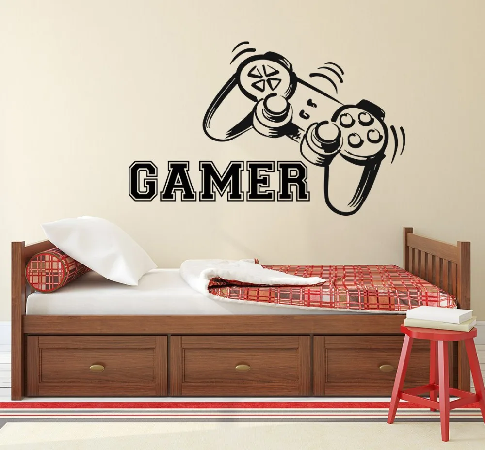 Gamer Wall Decal Game Controllers Gaming Vinyl Sticker Video Game Boy Room Decor Bedroom Living Room Wall Sticker M-103
Gamer Wall Decal Game Controllers Gaming Vinyl Sticker Video Game Boy Room Decor Bedroom Living Room Wall Sticker M-103