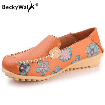 BeckyWalk New Spring Women Genuine Leather Ballet Flats Casual Shoes Woman Round Toe Slip On Print Flats Female Loafers WSH2731
BeckyWalk New Spring Women Genuine Leather Ballet Flats Casual Shoes Woman Round Toe Slip On Print Flats Female Loafers WSH2731