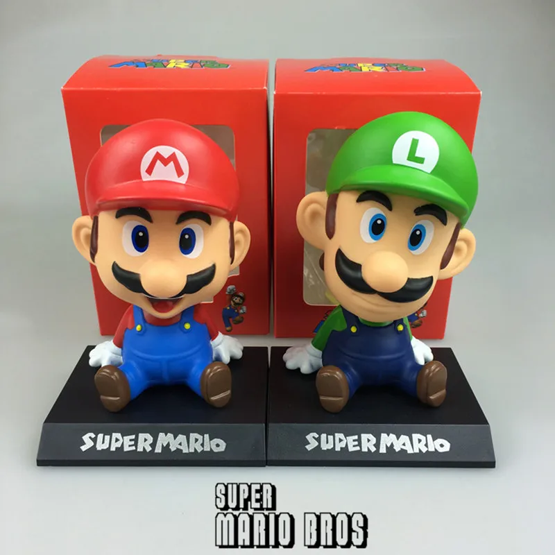 New Arrival Super Mario Bros 10cm Mario & Luigi Shake Head PVC Action Figure Toys Q Verison 10cm Kids Gift
New Arrival Super Mario Bros 10cm Mario & Luigi Shake Head PVC Action Figure Toys Q Verison 10cm Kids Gift