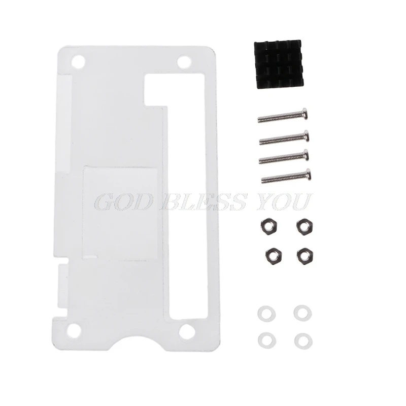 Acrylic Enclosure Case Shell + Aluminum Cooler Heat Sink Kit For Raspberry Pi Zero V1.3
Acrylic Enclosure Case Shell + Aluminum Cooler Heat Sink Kit For Raspberry Pi Zero V1.3