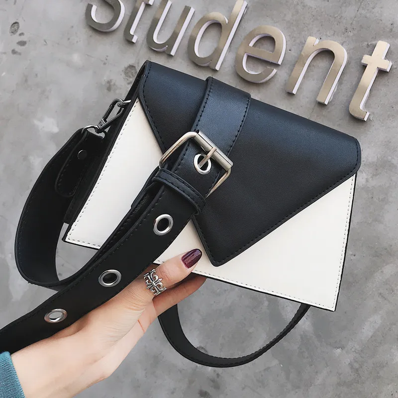 Rivet Women Shoulder Bags small fashion Wide strap messenger bag for female Luxury Designer Trapezoid flap Crossbody Bags bolsa
Rivet Women Shoulder Bags small fashion Wide strap messenger bag for female Luxury Designer Trapezoid flap Crossbody Bags bolsa