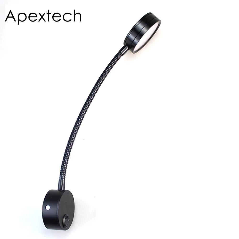 Apextech LED Reading Wall Lamp Flexible Metal Tube 7W Hotel Bedside Night light Wall Mounted Bedroom Corridor Lights AC85-265V
Apextech LED Reading Wall Lamp Flexible Metal Tube 7W Hotel Bedside Night light Wall Mounted Bedroom Corridor Lights AC85-265V