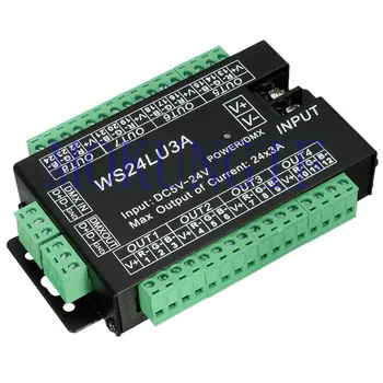 Fast shipping 5Pcs 24CH DMX Controller DMX 512 Decoder RGB LED Strip Module Dump Node 24x3A WS24LU3A 5-24V
Fast shipping 5Pcs 24CH DMX Controller DMX 512 Decoder RGB LED Strip Module Dump Node 24x3A WS24LU3A 5-24V