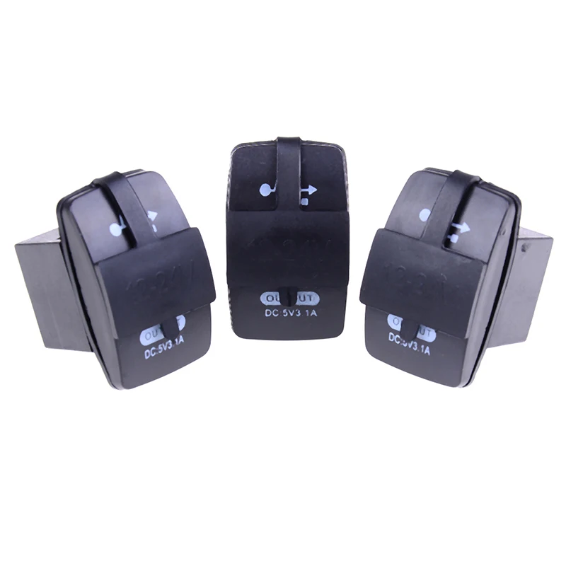 12-24V Dual USB Car Charger Rocker Switch 5V 3.1A Universal Auto Mobile Phone Charger for Car Motorcycle Electric Car Boat
12-24V Dual USB Car Charger Rocker Switch 5V 3.1A Universal Auto Mobile Phone Charger for Car Motorcycle Electric Car Boat
