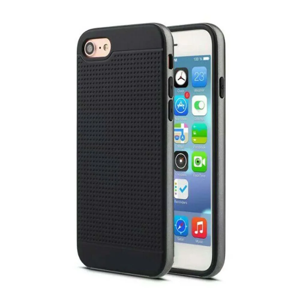 2 in 1 Two Tough Compact TPU Shockproof Mobile Phone Case Cover Dustproof Protective Cover Case for iPhone 7
2 in 1 Two Tough Compact TPU Shockproof Mobile Phone Case Cover Dustproof Protective Cover Case for iPhone 7