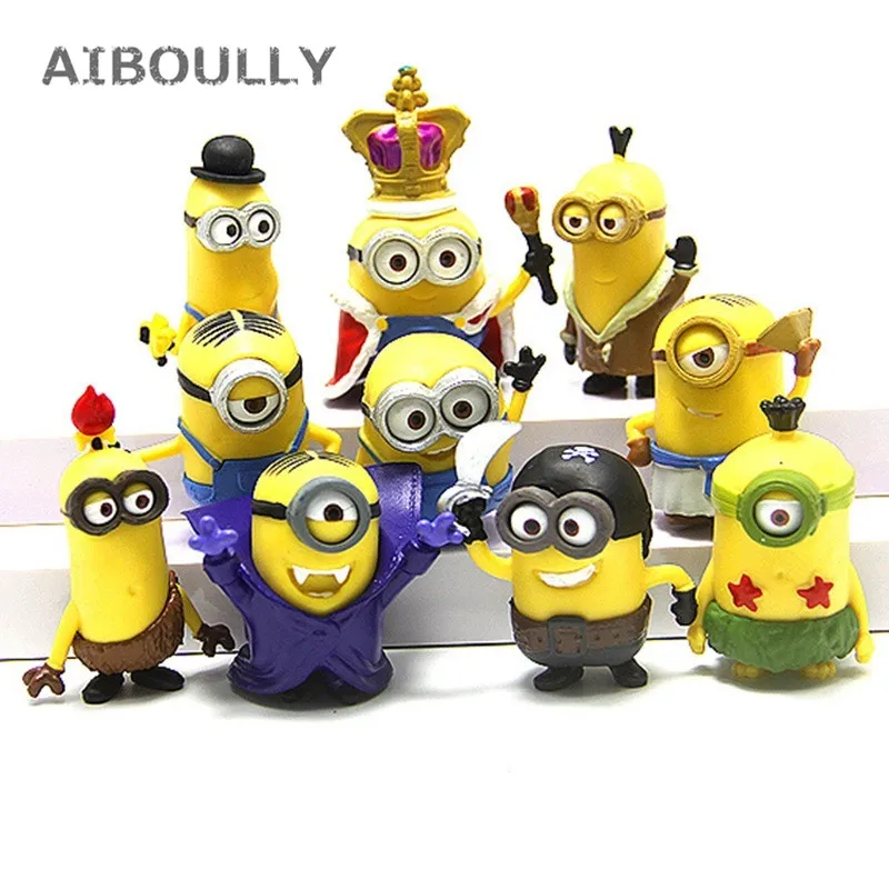 10pcs/set Minions Figurines Toys 3D Eye Mini Despicable Me Minion PVC Action Figure Toys Anime Figurines Miniature Model for kid
10pcs/set Minions Figurines Toys 3D Eye Mini Despicable Me Minion PVC Action Figure Toys Anime Figurines Miniature Model for kid