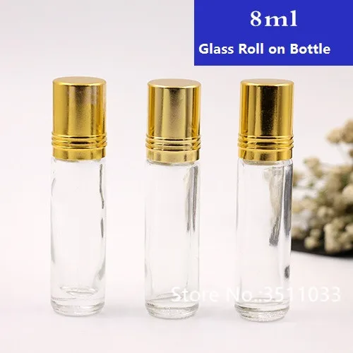 10pcs 30pcs 8ML Clear Empty Cosmetic Refillable Glass Roll On Bottle Gold Perfume Aroma Essential Oil Roller Bottle Container
10pcs 30pcs 8ML Clear Empty Cosmetic Refillable Glass Roll On Bottle Gold Perfume Aroma Essential Oil Roller Bottle Container