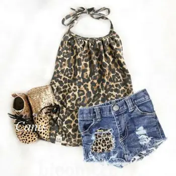Kids Baby Girls Clothes Sets 1-6Y Fashion Summer Leopard Hanging Neck Vest Tank Tops Ripped Holes Shorts 2Pcs Girl Outfits
Kids Baby Girls Clothes Sets 1-6Y Fashion Summer Leopard Hanging Neck Vest Tank Tops Ripped Holes Shorts 2Pcs Girl Outfits