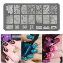 1pcs Professional Aço Inoxidável Placas Prego Stamping Nail Art Stamp Template Manicure Ferramentas úteis(China)