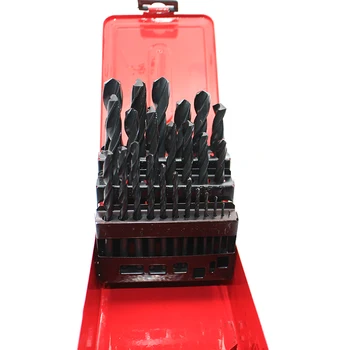 25PCS straight shank twist drill Bits 1.0-13.0mm Combination High Speed Steel Black drill bit set Iron box
25PCS straight shank twist drill Bits 1.0-13.0mm Combination High Speed Steel Black drill bit set Iron box