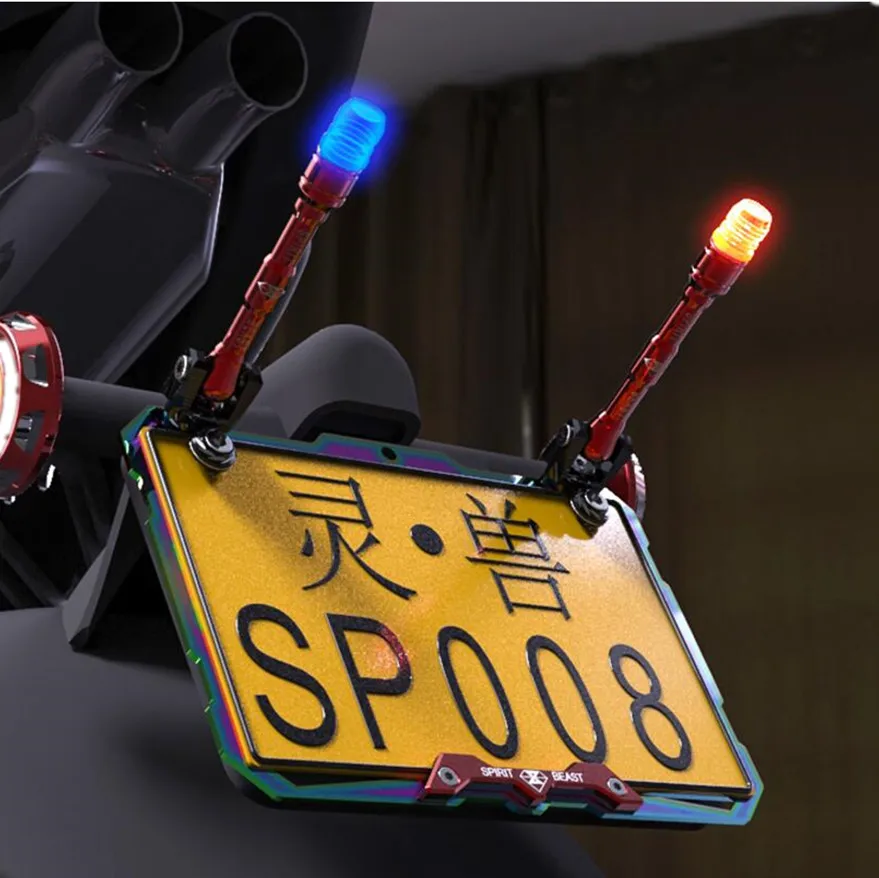 Spirit Beast motorcycle Waterproof antenna with Luminous glue cover led light cool styling
Spirit Beast motorcycle Waterproof antenna with Luminous glue cover led light cool styling