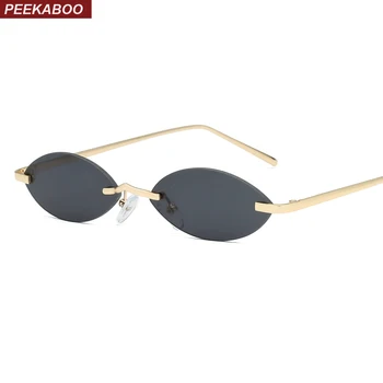 Peekaboo vintage small oval sunglasses women rimless 2019 retro mini sun glasses for men mirror uv400 gold metal blue red
Peekaboo vintage small oval sunglasses women rimless 2019 retro mini sun glasses for men mirror uv400 gold metal blue red