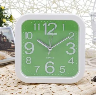 

Creative cartoon fashion style square shape desk table alarm clocks ringtone bell alarm clock for promotional gifts and crafts