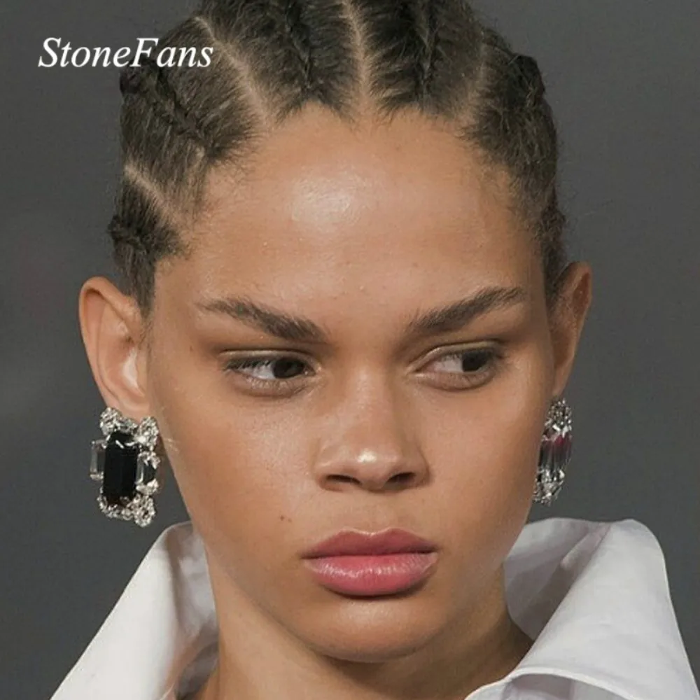 Women Fashion Luxury Cheap Jewelry Gifts Square Rhinestone Clip Earrings Silver Large Crystal Clip Ear Jewelry No Hole Earring
Women Fashion Luxury Cheap Jewelry Gifts Square Rhinestone Clip Earrings Silver Large Crystal Clip Ear Jewelry No Hole Earring