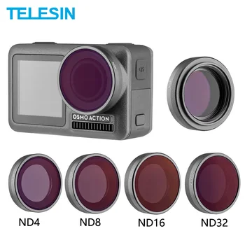 TELESIN Lens Filter ND4 8 16 32 Neutral Density Protector Aluminum Alloy Frame For DJI Osmo Action Camera Lens Accessories
TELESIN Lens Filter ND4 8 16 32 Neutral Density Protector Aluminum Alloy Frame For DJI Osmo Action Camera Lens Accessories