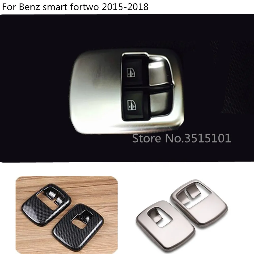 Car inner door Window glass panel Armrest Lift Switch Button trim frame 2pcs For Benz smart fortwo 2015 2016 2017 2018
Car inner door Window glass panel Armrest Lift Switch Button trim frame 2pcs For Benz smart fortwo 2015 2016 2017 2018