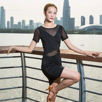 Latin Dance Dress Sexy Mesh Tassel Backless Dresses Ballroom Cha Cha Practice Dancing Skirt Women Stage Performance Wear DWY1572
Latin Dance Dress Sexy Mesh Tassel Backless Dresses Ballroom Cha Cha Practice Dancing Skirt Women Stage Performance Wear DWY1572