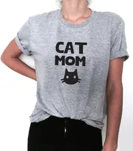 Cat mom Print Women tshirt Cotton Casual Funny t shirt For Lady Top Tee Hipster Tumblr