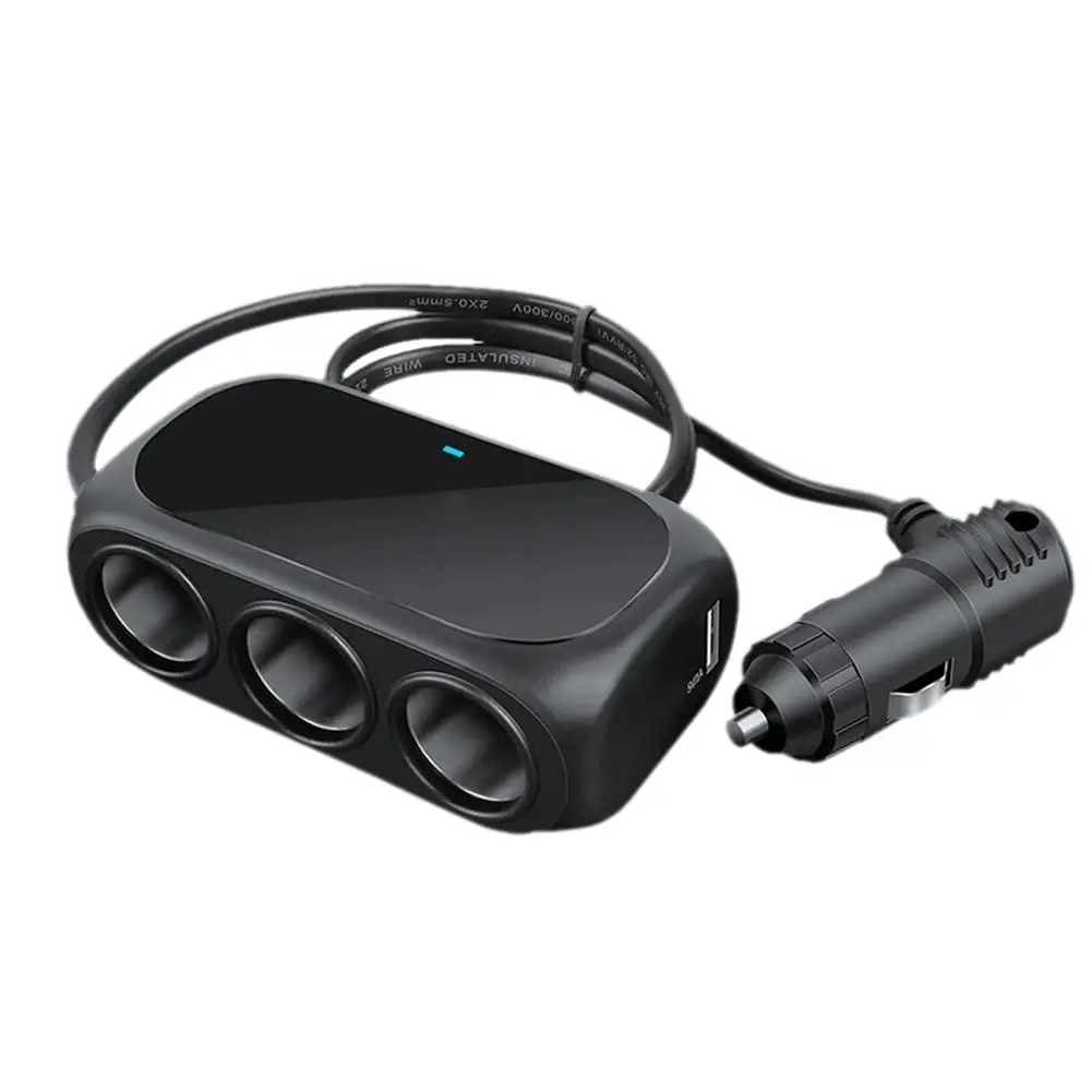Three In One Universal 12V 24V Multi Socket Expander Charger Car Cigarette Lighter Splitter Dual USB Plug Adapter Car Accessorie
Three In One Universal 12V 24V Multi Socket Expander Charger Car Cigarette Lighter Splitter Dual USB Plug Adapter Car Accessorie