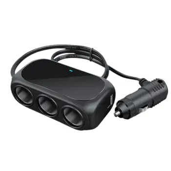 Three In One Universal 12V 24V Multi Socket Expander Charger Car Cigarette Lighter Splitter Dual USB Plug Adapter Car Accessorie
Three In One Universal 12V 24V Multi Socket Expander Charger Car Cigarette Lighter Splitter Dual USB Plug Adapter Car Accessorie