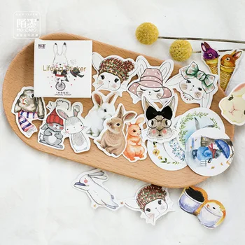 45 pcs/pack Hello Lovely Rabbit Decorative Stickers Adhesive Stickers DIY Decoration Diary Stickers Box Package
45 pcs/pack Hello Lovely Rabbit Decorative Stickers Adhesive Stickers DIY Decoration Diary Stickers Box Package