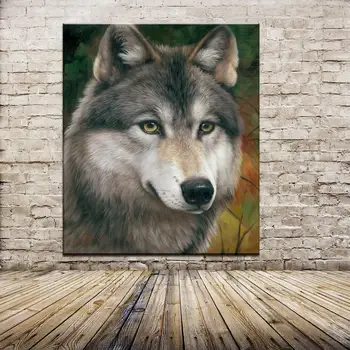 Quality High Animal Oil Painting Wolf Picture Printed On Canvas Wall Paintings 3d Painting Unframed 50X60CM
Quality High Animal Oil Painting Wolf Picture Printed On Canvas Wall Paintings 3d Painting Unframed 50X60CM