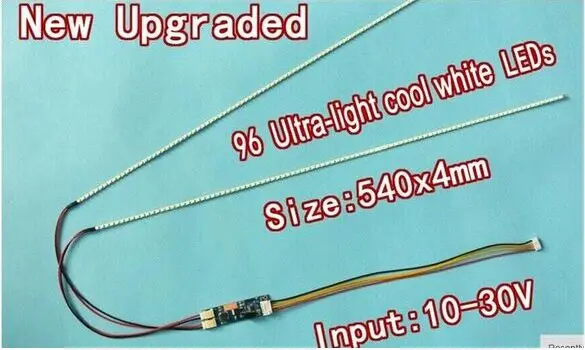 Free shipping 20pcs 24'' 540mm Adjustable brightness led backlight strip kit,Update 24inch-wide LCD CCFL panel to LED backlight
Free shipping 20pcs 24'' 540mm Adjustable brightness led backlight strip kit,Update 24inch-wide LCD CCFL panel to LED backlight