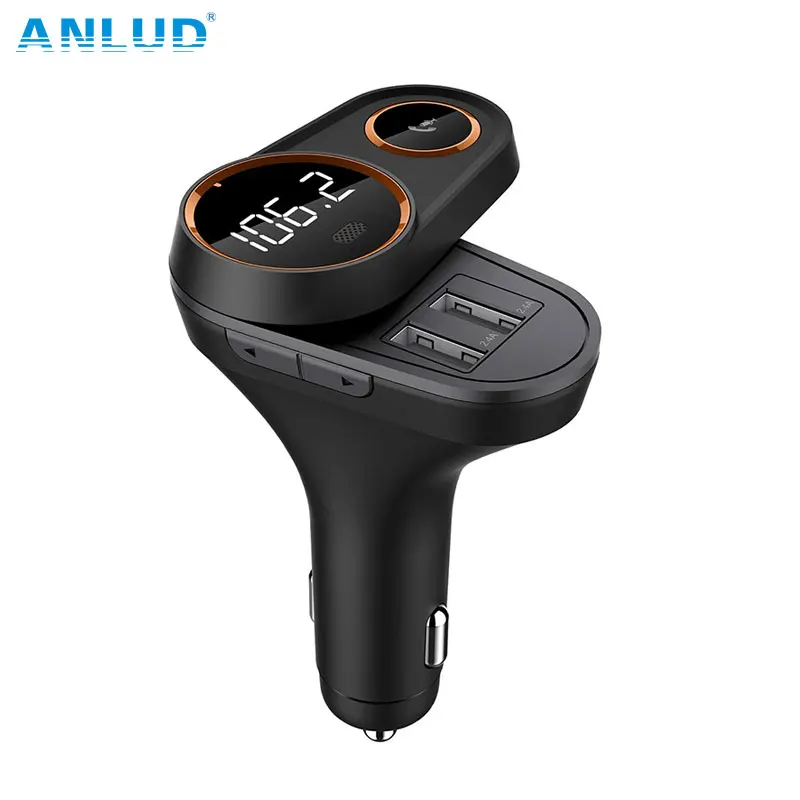 ANLUD Rotatable Bluetooth FM Transmitter Car Mp3 Player Wireless In-car Audio Radio Adapter Charger Dual USB Port Handsfree Call
ANLUD Rotatable Bluetooth FM Transmitter Car Mp3 Player Wireless In-car Audio Radio Adapter Charger Dual USB Port Handsfree Call