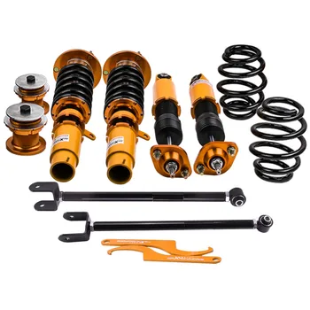 Front & Rear Coilovers for BMW E46 3 Series 320i 323i 325i 328 330 M3 98-06 24 Way Adjustable Damper Kits Coilover Suspension
Front & Rear Coilovers for BMW E46 3 Series 320i 323i 325i 328 330 M3 98-06 24 Way Adjustable Damper Kits Coilover Suspension