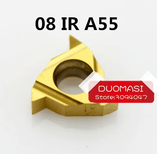 10pcs 08 IR A 55 ,Indexable Tungsten Carbide Threading Lathe Inserts for Threaded Lathe Holder,suit SNR0008K08 OR SNR0007K08
10pcs 08 IR A 55 ,Indexable Tungsten Carbide Threading Lathe Inserts for Threaded Lathe Holder,suit SNR0008K08 OR SNR0007K08