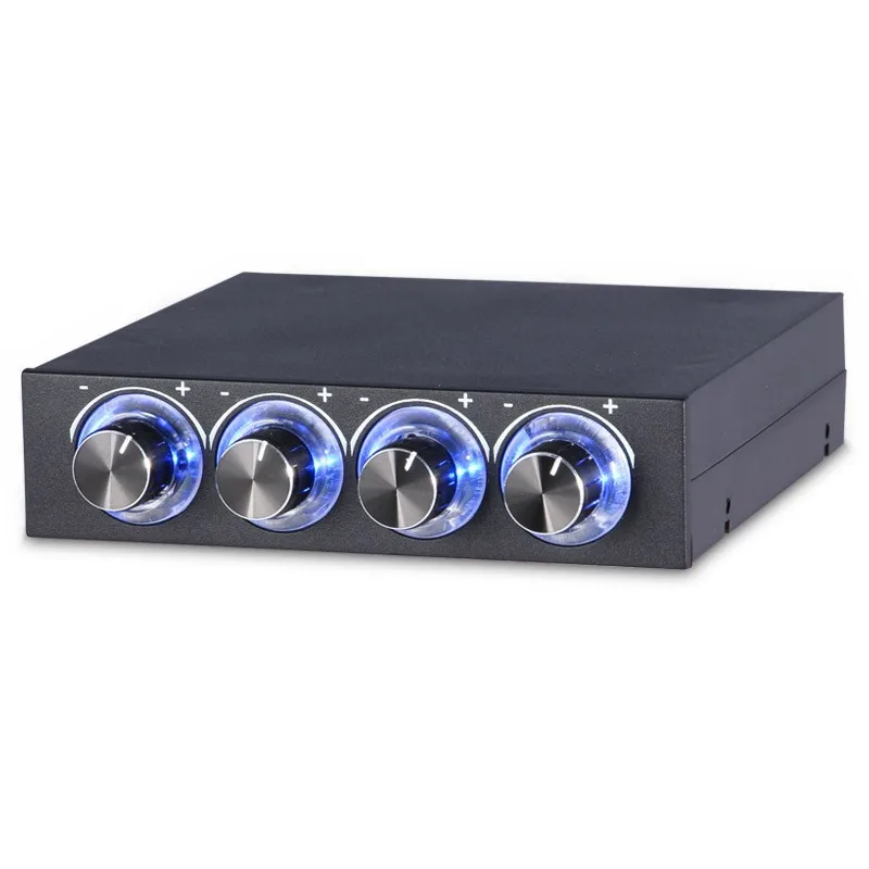 CPU / case Multi- fan speed controller front panel for 3.5" PC Drive Bay w/ 4Channel PC computer cooling controller temprature
CPU / case Multi- fan speed controller front panel for 3.5" PC Drive Bay w/ 4Channel PC computer cooling controller temprature