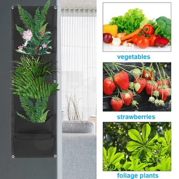 Garden Felt Vertical Wall-mounted Grow Bag Pockets Seedling Grow Gardening Greenhouse Storage Bag Hanging Indoor plant Pot
Garden Felt Vertical Wall-mounted Grow Bag Pockets Seedling Grow Gardening Greenhouse Storage Bag Hanging Indoor plant Pot