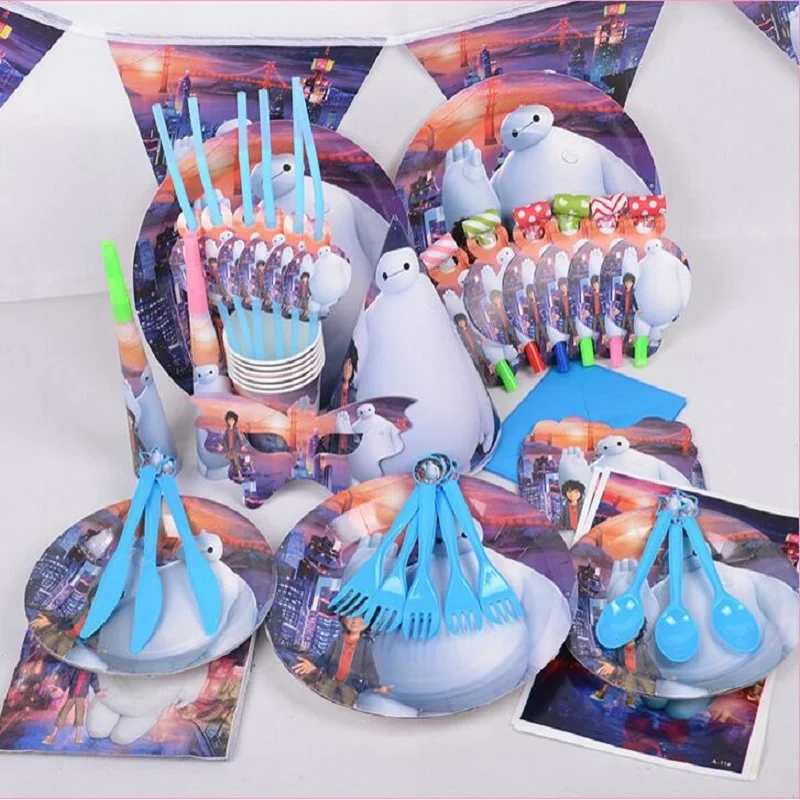 90Pcs Cartoon Big Hero Baymax Disposable Tableware Sets Paper Plate For Kids Food Grade Baby Shower Birthday Party Supplies
90Pcs Cartoon Big Hero Baymax Disposable Tableware Sets Paper Plate For Kids Food Grade Baby Shower Birthday Party Supplies