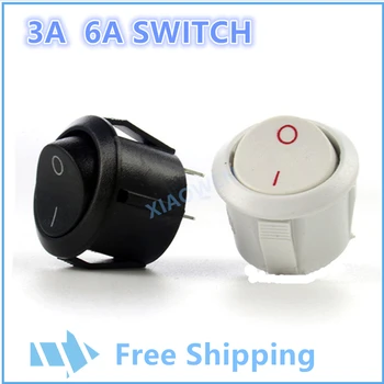 Switch 100Pcs AC 3A 6A 250V On Off Snap in SPST Round Boat Rocker Switch Black/White
Switch 100Pcs AC 3A 6A 250V On Off Snap in SPST Round Boat Rocker Switch Black/White