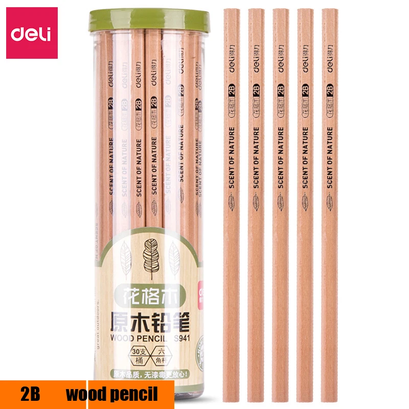 Deli 30pcs/lot Pencil Primary School Stationery Children's Hexagon Pencil Sketch 2B Wood Drawing Pencil S941
Deli 30pcs/lot Pencil Primary School Stationery Children's Hexagon Pencil Sketch 2B Wood Drawing Pencil S941