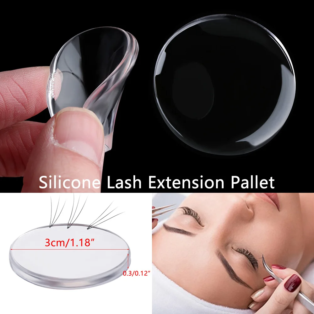 1Pcs Eye Lashes Adhesive Glue Holder Palette Silicone Eyelashes Extension Stand Pallet Beauty Makeup Tools One second flowering
1Pcs Eye Lashes Adhesive Glue Holder Palette Silicone Eyelashes Extension Stand Pallet Beauty Makeup Tools One second flowering